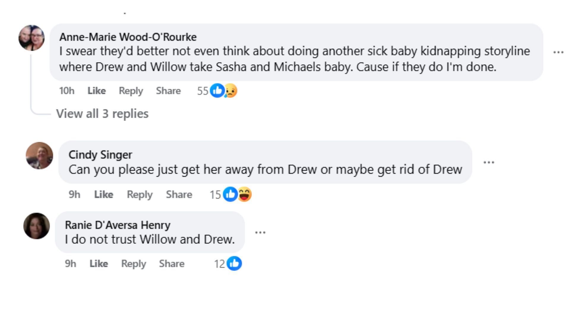Comments by fans on the post (Image via Facebook/ @Denise Alexander)
